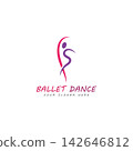 ballet logo vector illustration icon 142646812
