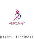 ballet logo vector illustration icon 142646813