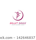 ballet logo vector illustration icon 142646837