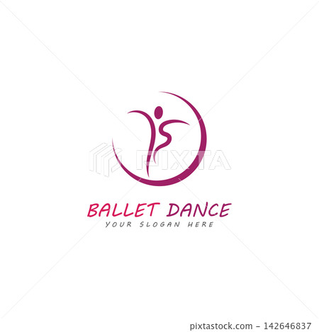 ballet logo vector illustration icon ballet logo vector illustration icon 142646837