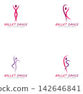 ballet logo vector illustration icon 142646841
