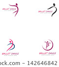 ballet logo vector illustration icon 142646842