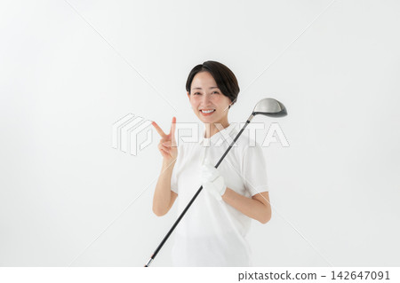 女子高爾夫 142647091