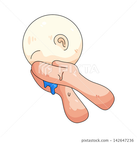 Illustration of mouth rinse Illustration of mouth rinse 142647236
