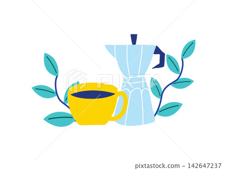 Coffee time illustration 142647237