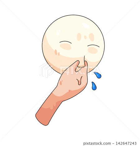 Illustration of nose cleaning Illustration of nose cleaning 142647243