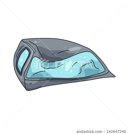 Illustration of crushed roof Illustration of crushed roof 142647248