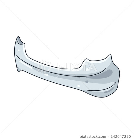 Illustration of detached bumper Illustration of detached bumper 142647250