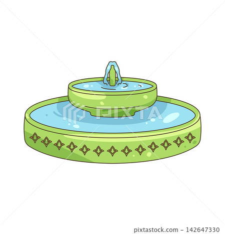 Illustration of mosque fountain Illustration of mosque fountain 142647330