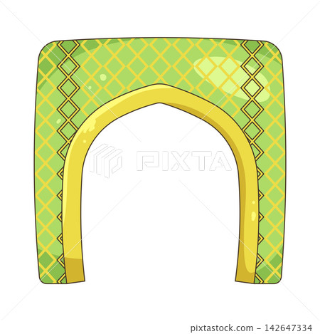 Illustration of mosque entrance Illustration of mosque entrance 142647334