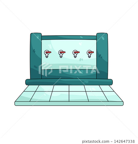Illustration of ablution place Illustration of ablution place 142647338