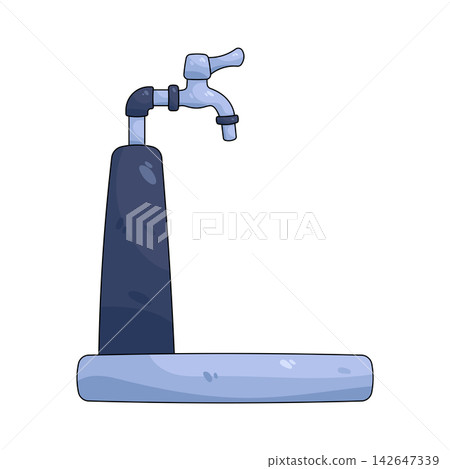 Illustration of water tap wudu Illustration of water tap wudu 142647339