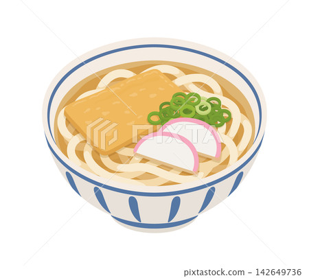 熱烏龍麵,平面插圖 熱烏龍麵,平面插圖 142649736