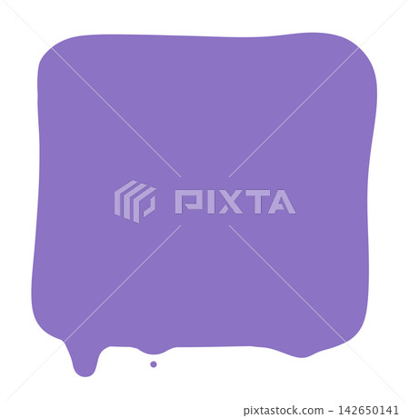Melting and dripping fluid shape frame purple 2 142650141