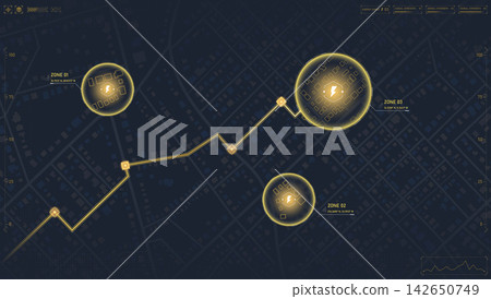Smart Grid Coverage Zones Map with Electrical Infrastructure Power Zones Smart Grid Coverage Zones Map with Electrical Infrastructure Power Zones 142650749