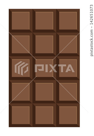 Chocolate Bar Illustration. Delicious Chocolate Illustration. Chocolate Bar Isolated on White Background. Elements for design. Chocolate Bar Illustration. Delicious Chocolate Illustration. Chocolate Bar Isolated on White Background. Elements for design. 142651073