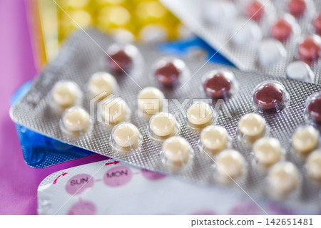 Contraceptive pill Prevent Pregnancy Contraception birth Control concept Contraceptive pill Prevent Pregnancy Contraception birth Control concept 142651481
