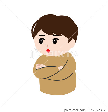 一幅描繪一個人頓悟的插圖。 142652367