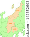 Koshinetsu region (with prefecture names) Koshinetsu region (with prefecture names) 142652693