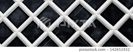A landscape featuring the aesthetic design of namako-kabe, a traditional Japanese exterior wall finish. A landscape featuring the aesthetic design of namako-kabe, a traditional Japanese exterior wall finish. 142652932