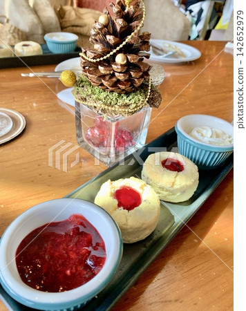 Scones served at the hotel's afternoon tea Scones served at the hotel's afternoon tea 142652979