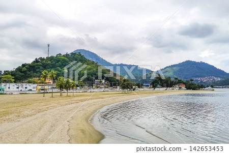 Panorama of tropical Anil Beach in Angra dos Reis Brazil. Panorama of tropical Anil Beach in Angra dos Reis Brazil. 142653453
