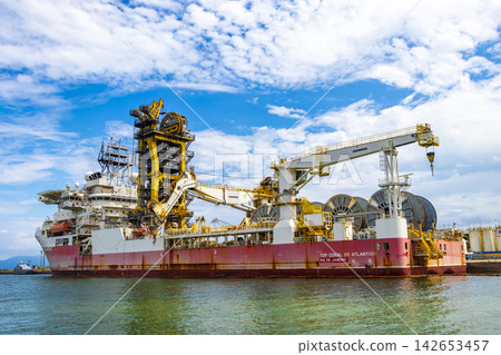 Industry ship ships boat harbor port Angra dos Reis Brazil. Industry ship ships boat harbor port Angra dos Reis Brazil. 142653457