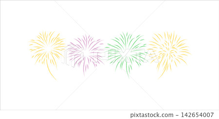 set fireworks to happy celebration event set fireworks to happy celebration event 142654007