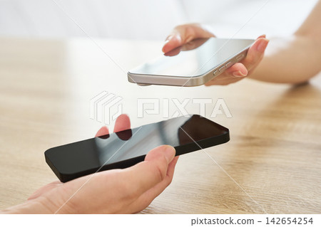 將兩部智慧型手機拉近 142654254