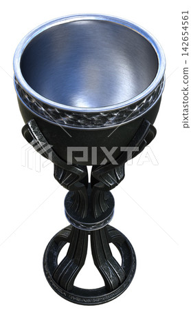 Fantasy medieval goblet 3d render Fantasy medieval goblet 3d render 142654561