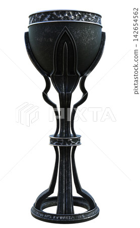 Fantasy medieval goblet 3d render Fantasy medieval goblet 3d render 142654562