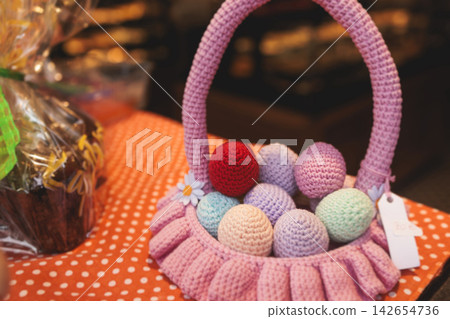 Easter in Greece, caffe and shop decorations, bunnies, multicoloured easter eggs, decorated shopwindow, Easter gifts and souvenirs, showcase, glass case, shopfront decorated in Athens, Attica, Greece Easter in Greece, caffe and shop decorations, bunnies, multicoloured easter eggs, decorated shopwindow, Easter gifts and souvenirs, showcase, glass case, shopfront decorated in Athens, Attica, Greece 142654736