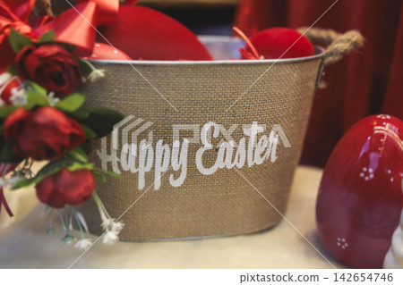 Easter in Greece, caffe and shop decorations, bunnies, multicoloured easter eggs, decorated shopwindow, Easter gifts and souvenirs, showcase, glass case, shopfront decorated in Athens, Attica, Greece Easter in Greece, caffe and shop decorations, bunnies, multicoloured easter eggs, decorated shopwindow, Easter gifts and souvenirs, showcase, glass case, shopfront decorated in Athens, Attica, Greece 142654746