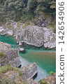Emerald green sea and blue river 142654906