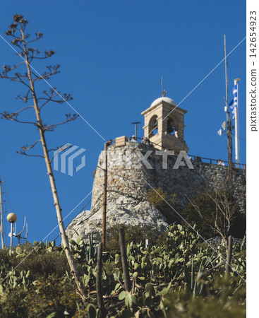 Mount Lycabettus, Athens, Greece, hiking and climbing to Lycabettos hill and Holy Church of Saint George of Lycabettus, Attica, Athens cityscape panorama view in sunny day, Lykavittos Greek landscape Mount Lycabettus, Athens, Greece, hiking and climbing to Lycabettos hill and Holy Church of Saint George of Lycabettus, Attica, Athens cityscape panorama view in sunny day, Lykavittos Greek landscape 142654923