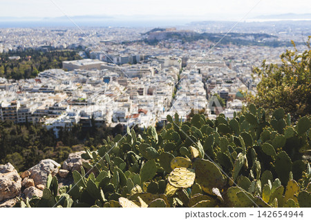 Mount Lycabettus, Athens, Greece, hiking and climbing to Lycabettos hill and Holy Church of Saint George of Lycabettus, Attica, Athens cityscape panorama view in sunny day, Lykavittos Greek landscape Mount Lycabettus, Athens, Greece, hiking and climbing to Lycabettos hill and Holy Church of Saint George of Lycabettus, Attica, Athens cityscape panorama view in sunny day, Lykavittos Greek landscape 142654944