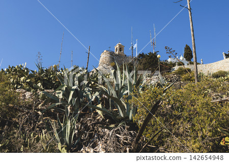 Mount Lycabettus, Athens, Greece, hiking and climbing to Lycabettos hill and Holy Church of Saint George of Lycabettus, Attica, Athens cityscape panorama view in sunny day, Lykavittos Greek landscape Mount Lycabettus, Athens, Greece, hiking and climbing to Lycabettos hill and Holy Church of Saint George of Lycabettus, Attica, Athens cityscape panorama view in sunny day, Lykavittos Greek landscape 142654948