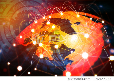 Global communication network background Global communication network background 142655288