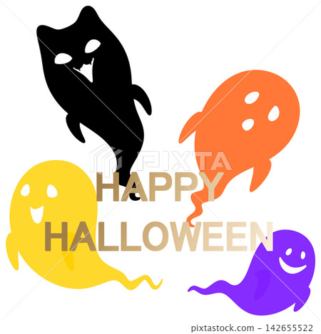 Halloween - Colorful Ghosts Halloween - Colorful Ghosts 142655522