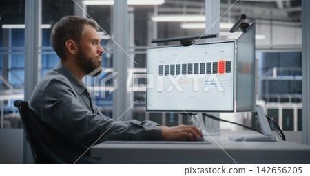 Enterprise Infrastructure Analytics Display with Server Capacity and Health Metrics Enterprise Infrastructure Analytics Display with Server Capacity and Health Metrics 142656205