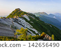 沐浴在清晨陽光中的北阿爾卑斯山 142656490