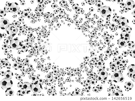 Monochrome football abstract background with soccer balls Monochrome football abstract background with soccer balls 142656519