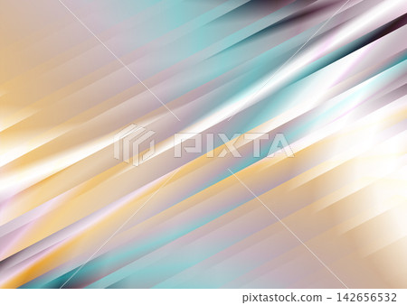 Bright glossy metallic ribbed stripes with shiny liquid foil effect Bright glossy metallic ribbed stripes with shiny liquid foil effect 142656532