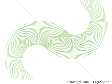 Bright green twisted lines abstract technology minimal background Bright green twisted lines abstract technology minimal background 142656543