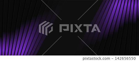 Minimal violet and black striped abstract geometric background 142656550