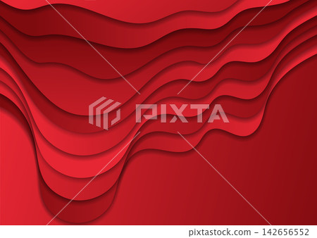 Red paper waves minimal abstract elegant corporate background Red paper waves minimal abstract elegant corporate background 142656552