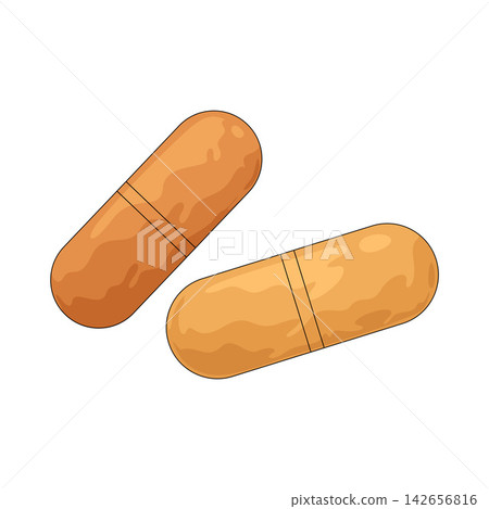 Illustration of Pill Illustration of Pill 142656816