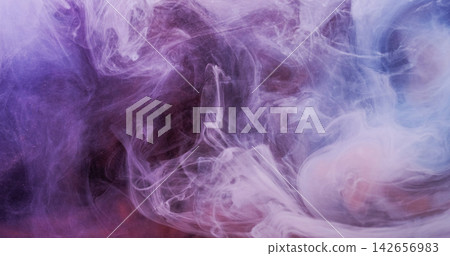 Cloud blend. Underwater color paint. Defocused blue purple water texture glitter fluid bright pigment liquid spreading on abstract dark black background. Cloud blend. Underwater color paint. Defocused blue purple water texture glitter fluid bright pigment liquid spreading on abstract dark black background. 142656983