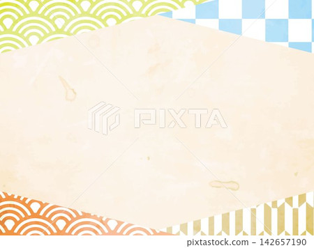 Frame, illustration, New Year's card, New Year, Japanese style, Japanese pattern, design, gold, card, border, flower, Frame, illustration, New Year's card, New Year, Japanese style, Japanese pattern, design, gold, card, border, flower, 142657190