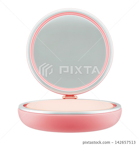 Compact Powder, Face powder, makeup beauty and cosmetic, 3d Illustration Compact Powder, Face powder, makeup beauty and cosmetic, 3d Illustration 142657513
